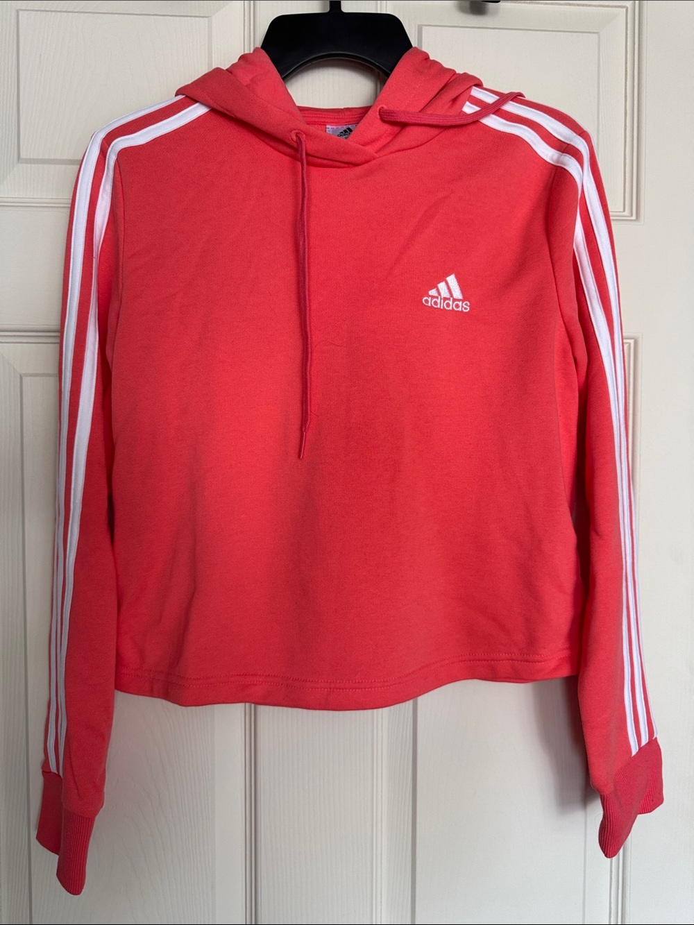 Adidas Coral cropped hoodie